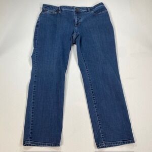 Lauren Ralph Lauren Blue Straight Leg Jeans Womens 18W Medium Wash Denim Pants